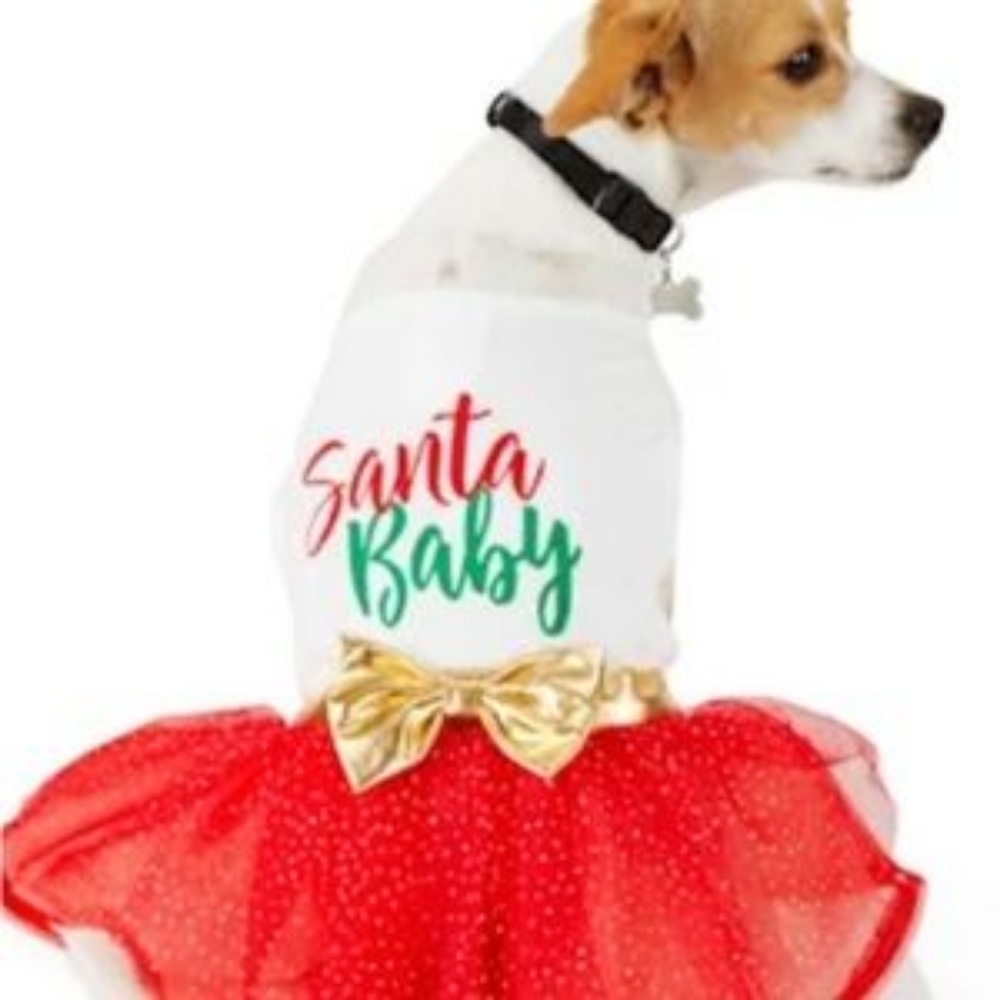 HP 👏 More & Merrier Santa Baby Dog Dress-M